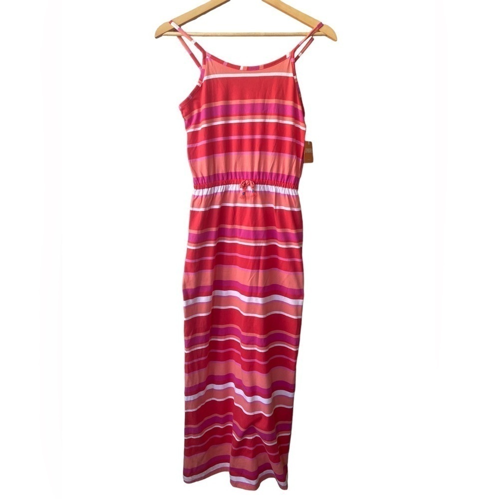 NWT Gymboree Girl Pink White Striped Summer Sundress Maxi Dress‎ Sz 14
